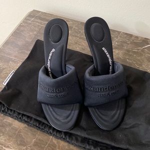 Alexander Wang Black Sienna Slide Sandal 38